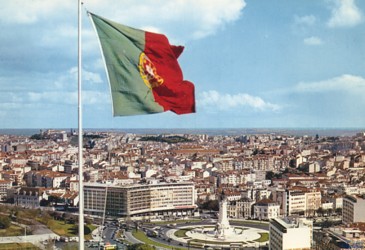 Pictured is a postcard view of Lisbon, Portugal, c 1970s.  The original unused postcard is for sale in The unltd.com Store.